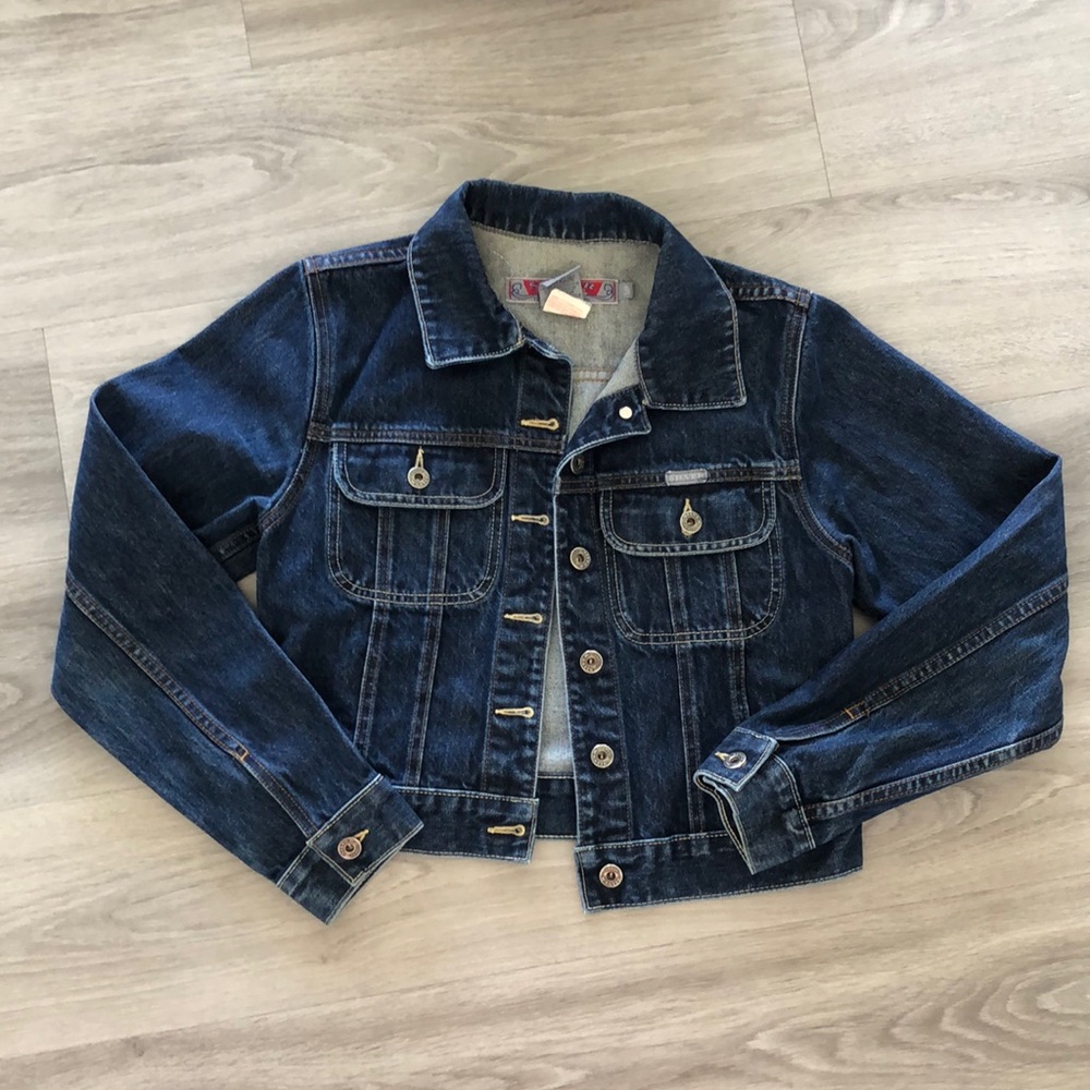 Silver clothing company denim jacket